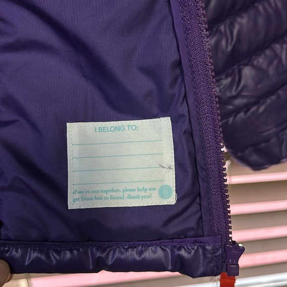 Primary Kids Puffer Jacket Purple Youth Girls Size 8-9 Preowned - Picture 2 of 4